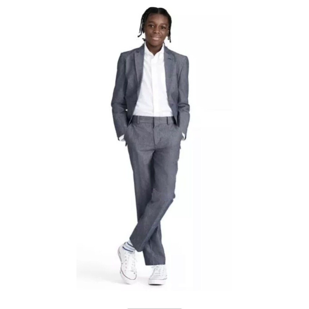 NAUTICA Big Boys 18 Regular Suit Blue Twill 2 Pc. Set Dress Pants & Jacket NWT